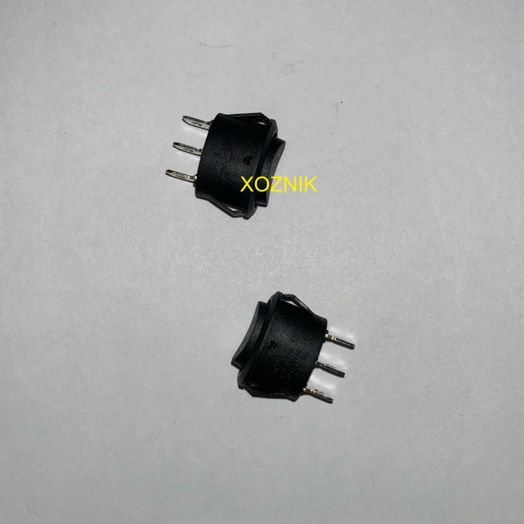 Перекл. клавишный овальный, ON-OFF-ON, 3-х контактный 6А 250В