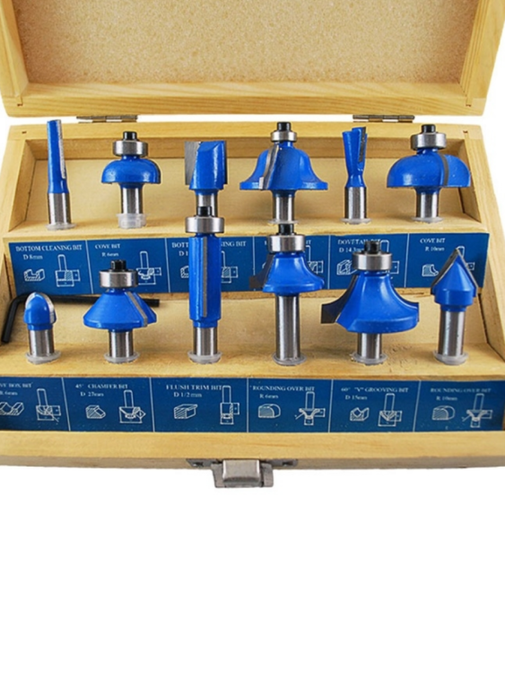 Набор фрез12 предметов (деревян. короб. ) D