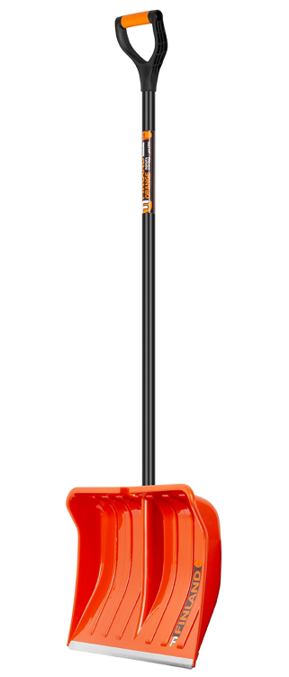 FINLAND ORANGE Лопата снеговая 550х385х1515 мм, деревянный черенок