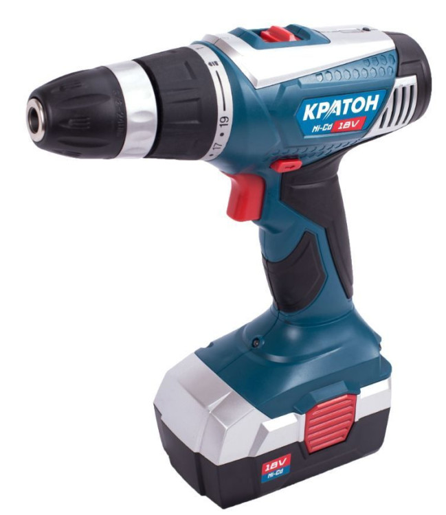 Аккумуляторная дрель-шуруповерт Кратон CDH-18-K