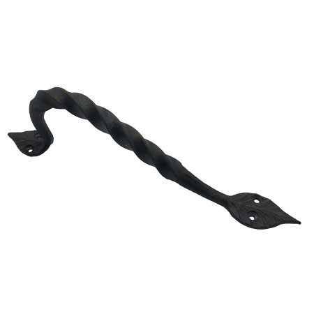 Ручка-скоба кованая "Капля" 190мм (черный муар) (12)