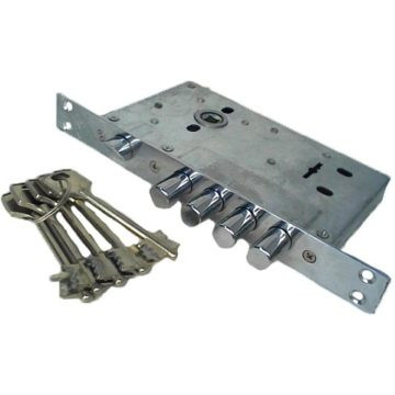 Корпус на китайскую дверь 2224-4Р L (сувальдный) ЧенФенг