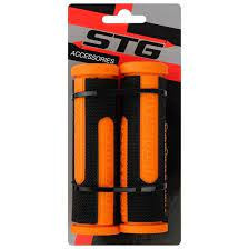 Грипсы Novatrack 110мм, черный/оранжевый