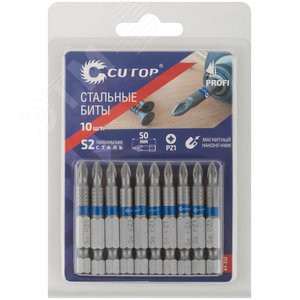 Биты PZ1, 50 мм, 10 шт Cutop PROFI 83-332 CUTOP