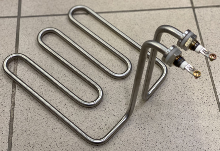 ТЭН на фритюрницу 2,0кВт (размер 18,5см/20,5см, высота 19см, клеммы 3,5см) FR028