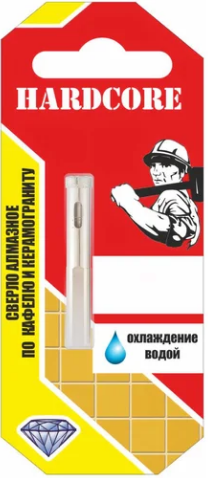 Сверло алмазное 6мм по керамограниту трубчатое