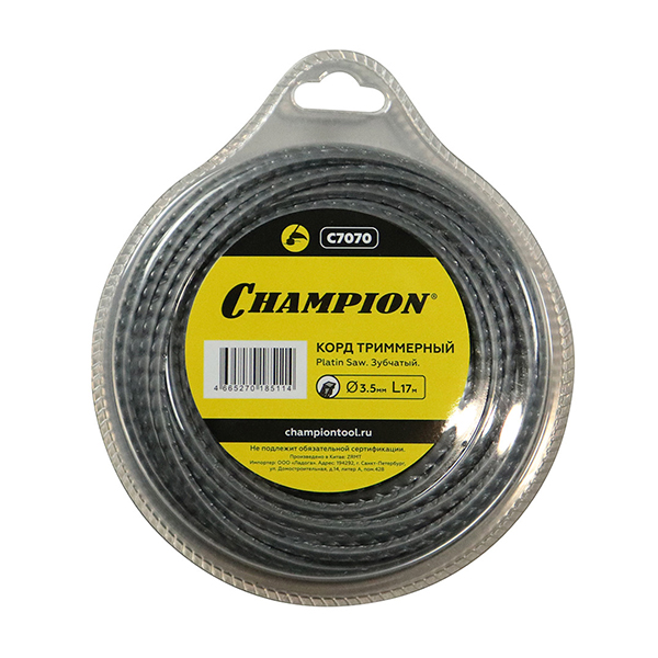 Корд трим.CHAMPION Platin Saw 3.5мм* 17м (зубчатый)