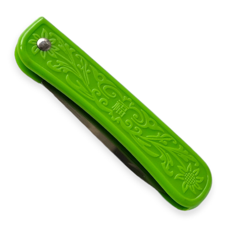 Нож складной зеленый