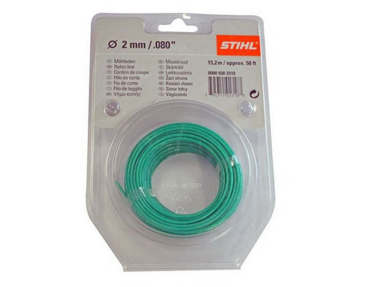 Струна STIHL 2,0 мм-15 м круглого сечения зелены