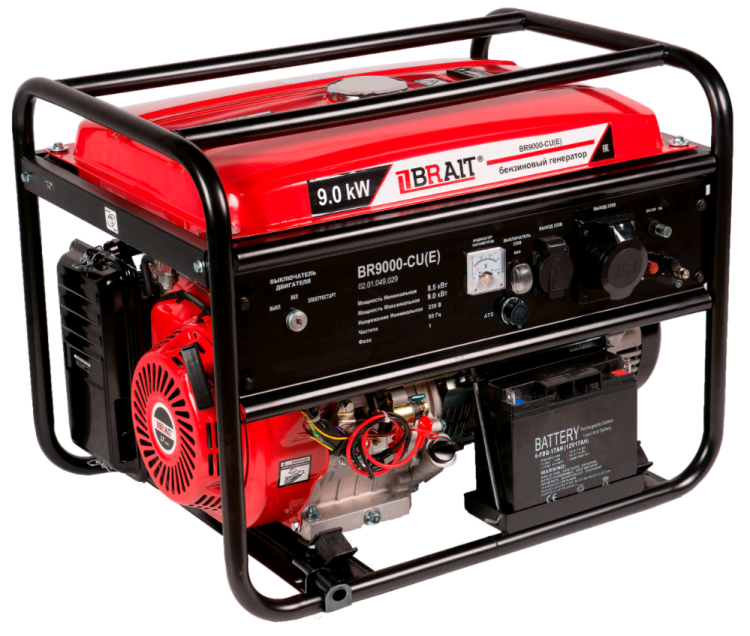 Генератор бензиновый BRAIT BR9000-Cu (E)