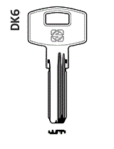 Заготовка для ключа dk-6 mauer silca