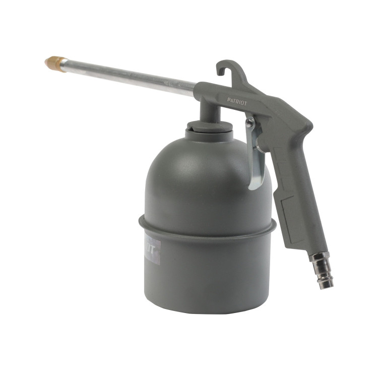Пистолет для вязких жидкостей PATRIOT GN 61B, сопло 200мм, 134 л/мин, 0,9л. бачок, быстросъем