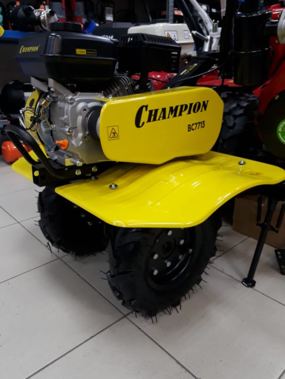 Мотоблок бензиновый CHAMPION BC7713 | 7 л.с | колесо 4*8