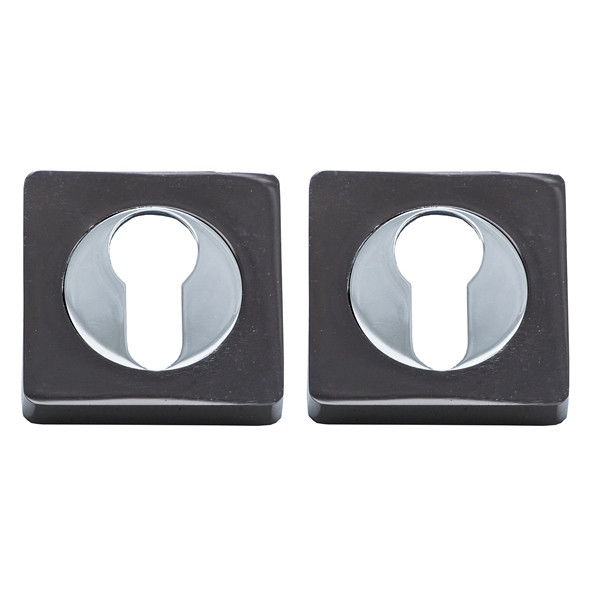 Накладки на цилиндр &quot;TRODOS&quot; ЕТ02-AL BN (черный никель)