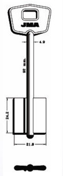 заготовка ключа МТ-5_MTR11D (MOTTURA) Конаково