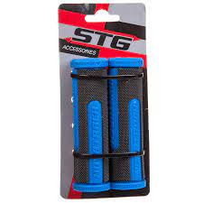 Грипсы Novatrack 110мм, черный/синий