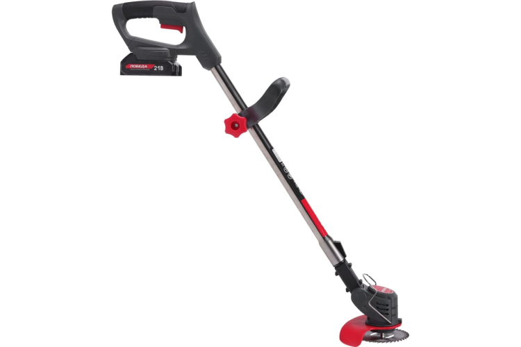 Триммер аккумуляторный ПОБЕДА ТА 200,20/21В с 1 акб 1,5Ач и зу, макс 145мм, пластик.ножи(10шт