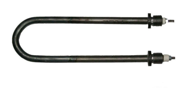 ТЭН для воды 3,15кВт углерод. сталь L=60см ф2 ширина=73мм, штуцер Ø1/2