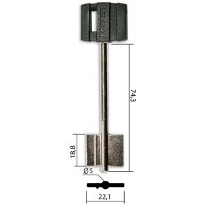 Заготовка для ключа BRD6DP Border пластик