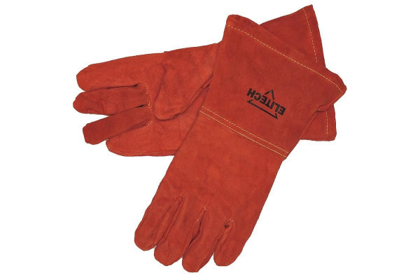 Краги сварщика,красные,спилок,нить kevlar