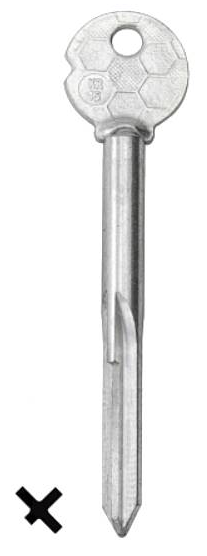 Заготовка для ключа крест KR-15 GV