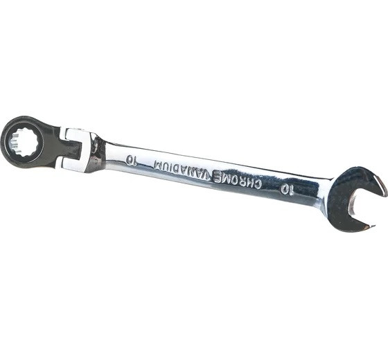 Ключ комбинированный 10мм с трещоткой Квалитет ККТ-10Ш