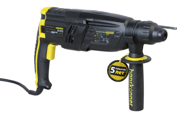 Перфоратор Hanskonner HRH0928MLRE 850Вт,28мм,металл редуктор, кейс