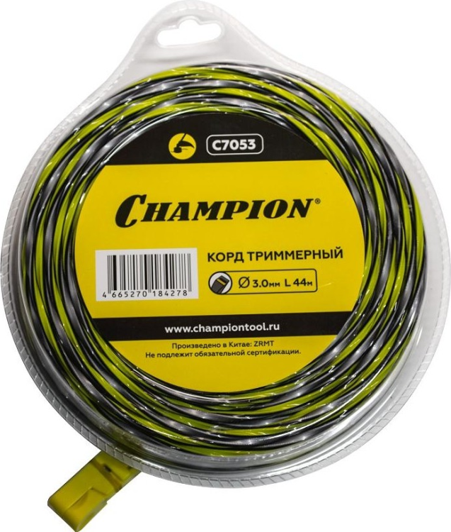 Корд трим.CHAMPION Tornado 3.0мм* 44м (витой квадрат)