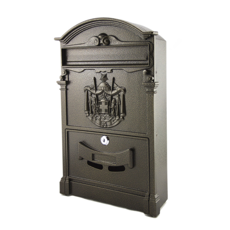 Почтовый ящик металлический №4010В (антик бронза)