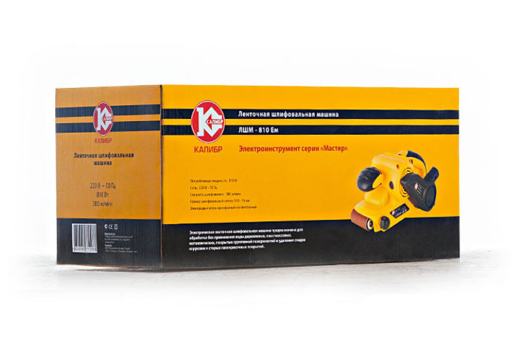 Ленточная шлифмашина Калибр Мастер ЛШМ-810ЕМ