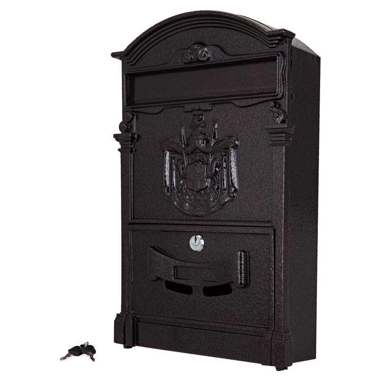 Почтовый ящик металлический №4010В (антик медь)