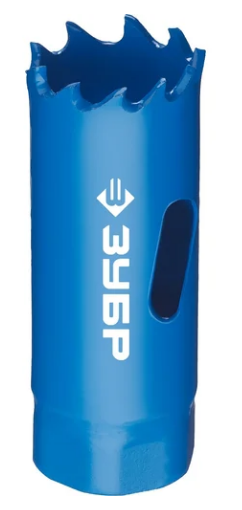 Коронка 19мм HSS-BIM быстрорежущая сталь Зубр