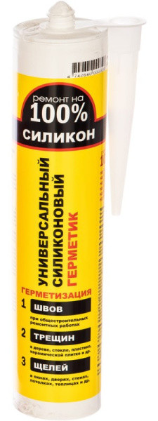 Герметик силиконовый универс. прозрачный, 260ml.