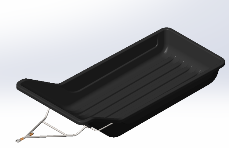 Сани-волокуши 1900 с отбойником накладками 2100*850*520