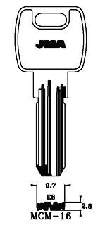 Заготовка для ключа MCM16E8 silca
