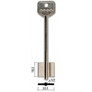 Заготовка для ключа SEN11D_СНТ-3 левый Конаково