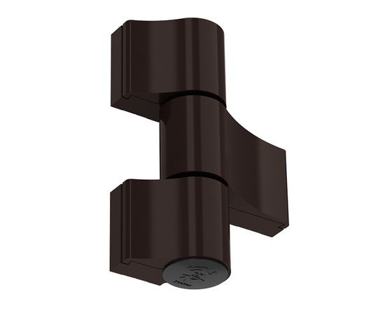 Петля для алюминиевых дверей до 120 кг КОРИЧНЕВАЯ тройная (8017)