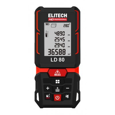 Лазерный дальномер ELITECH HD LD 80