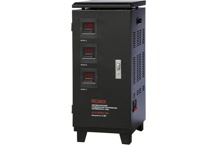 Стабилизатор напряжения РЕСАНТА АСН- 9 000/3-ЭМ