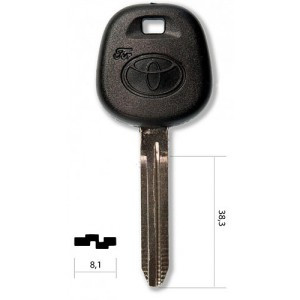 заготовка для ключа TOY-43 P КНР (0247)