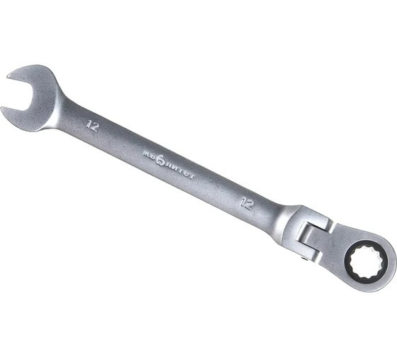 Ключ комбинированный 12мм, с трещоткой Квалитет ККТ-12Ш