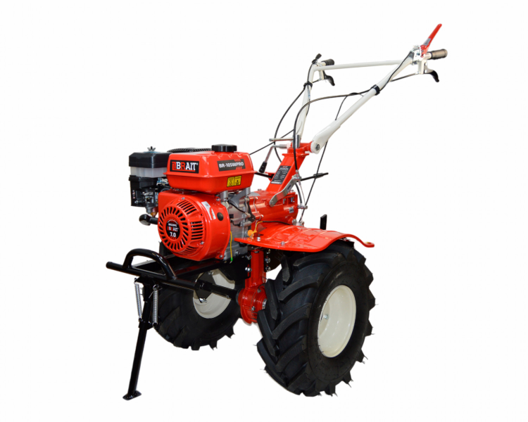 Мотоблок бензиновый BRAIT BR-105WPRO колеса 19*7-8 Extreme, 3 вперед/1 назад, чугунный редуктор