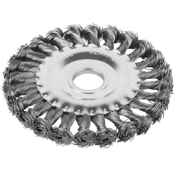 Щетка для УШМ Cutop Profi 82-908 плоская 22,2 мм крученая проволока 0,5 мм 125 мм