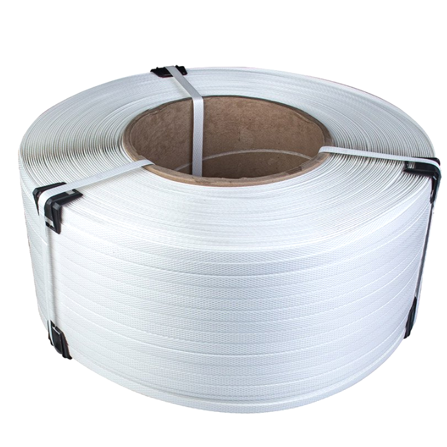 Стреппинг лента ПП 19*0,9*1000, полуавтоматическая, белая, диаметр втулки 200мм