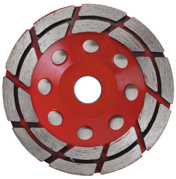 Тарелка шлиф. алмаз. 125х22,2мм по бетону двухрядная Elitech