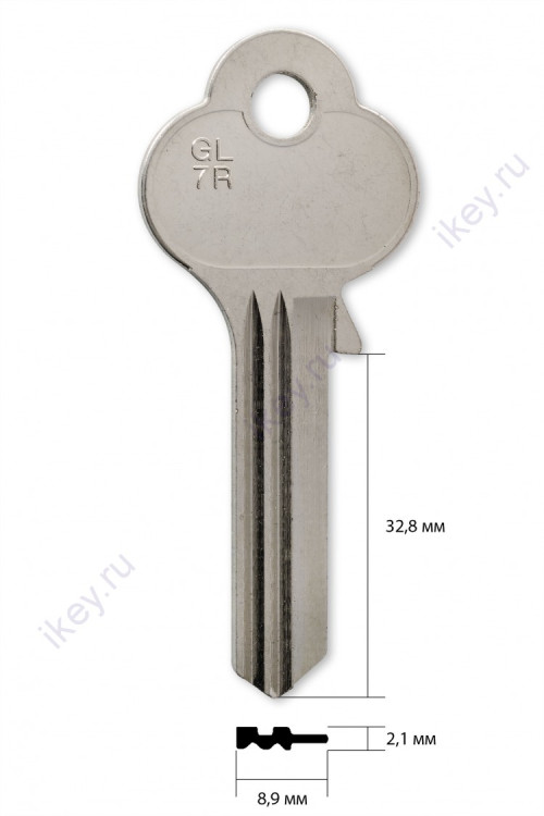 заготовка для ключа GLO-8 Silca