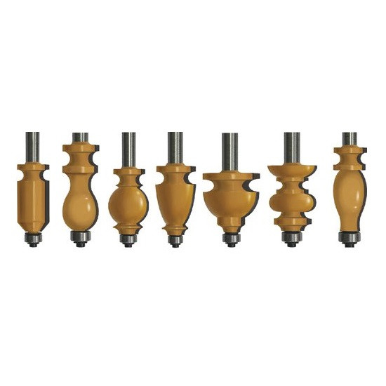 Набор фрез кромочных фигурных из 7-и шт.