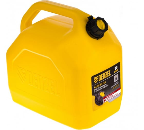 Канистра для топлива 25л пластиковая премиум Denzel