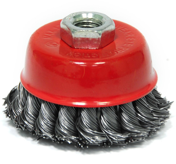 Щетка чашечная (100 мм; М14; витая 0.5 мм) для УШМ Elitech 1820.074500