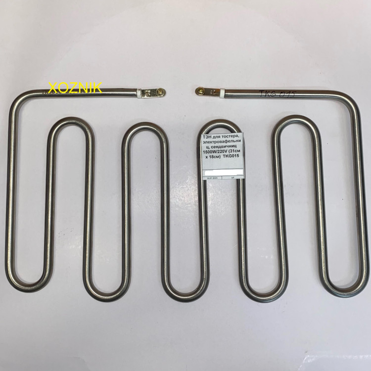 ТЭН для тостера, электровафельниц, сендвичниц 1500W/220V (31см x 18см) TKG015